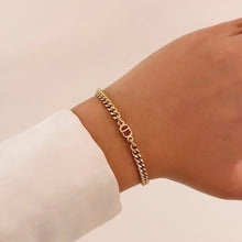 Load image into Gallery viewer, Authentic repurposed Dior logo bracelet
