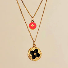 Load image into Gallery viewer, Authentic repurposed Louis Vuitton monogram set - two necklaces