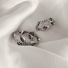 Load image into Gallery viewer, Authentic original Gucci multi logo ring - unaltered - includes original box