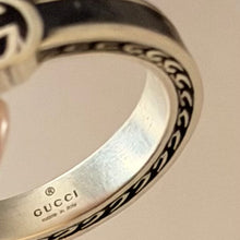 Load image into Gallery viewer, Authentic Gucci logo ring - original - includes original box