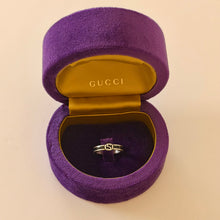 Load image into Gallery viewer, Authentic Gucci logo ring - original - includes original box