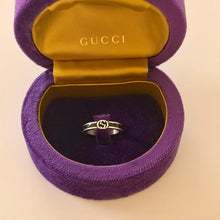 Load image into Gallery viewer, Authentic Gucci logo ring - original - includes original box