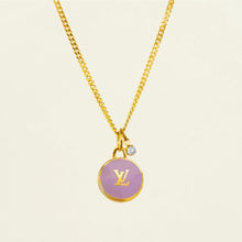 Load image into Gallery viewer, Authentic repurposed Louis Vuitton monogram necklace
