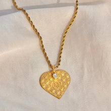 Load image into Gallery viewer, Authentic repurposed Dior heart necklace - small size
