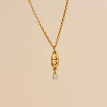 Load image into Gallery viewer, Authentic repurposed Dior logo CD necklace
