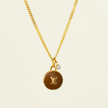 Load image into Gallery viewer, Authentic repurposed Louis Vuitton monogram necklace
