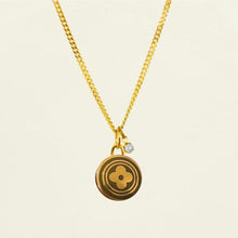 Load image into Gallery viewer, Authentic repurposed Louis Vuitton monogram necklace - light brown

