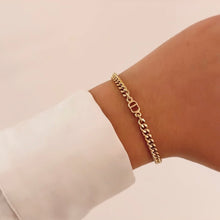 Load image into Gallery viewer, Authentic repurposed Dior logo bracelet
