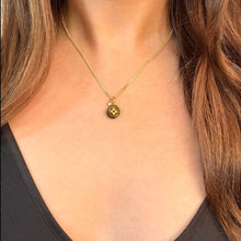 Load image into Gallery viewer, Authentic repurposed Louis Vuitton monogram necklace - light brown
