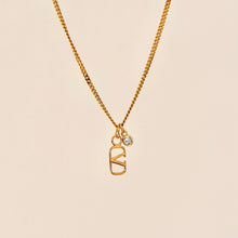 Load image into Gallery viewer, Authentic repurposed Valentino crystal necklace
