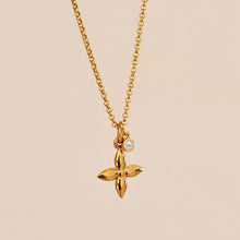 Load image into Gallery viewer, Authentic repurposed Louis Vuitton monogram flower necklace
