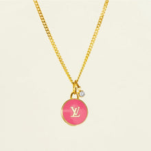 Load image into Gallery viewer, Authentic repurposed Louis Vuitton monogram necklace

