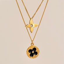 Load image into Gallery viewer, Authentic repurposed Louis Vuitton monogram set - two necklaces
