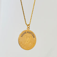 Load image into Gallery viewer, Authentic repurposed Louis Vuitton coin necklace
