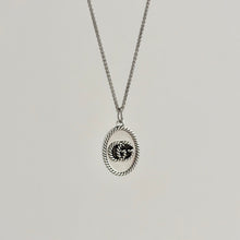 Load image into Gallery viewer, Authentic repurposed Gucci silver logo necklace
