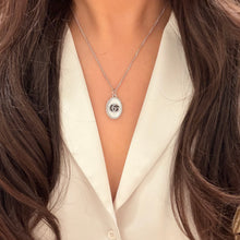 Load image into Gallery viewer, Authentic repurposed Gucci silver logo necklace
