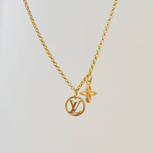 Load image into Gallery viewer, Authentic repurposed Louis Vuitton logo monogram necklace
