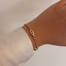 Load image into Gallery viewer, Authentic repurposed Dior CD logo bracelet
