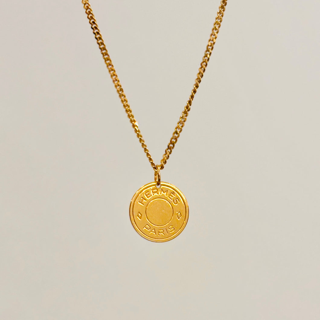 Authentic repurposed Hermès necklace