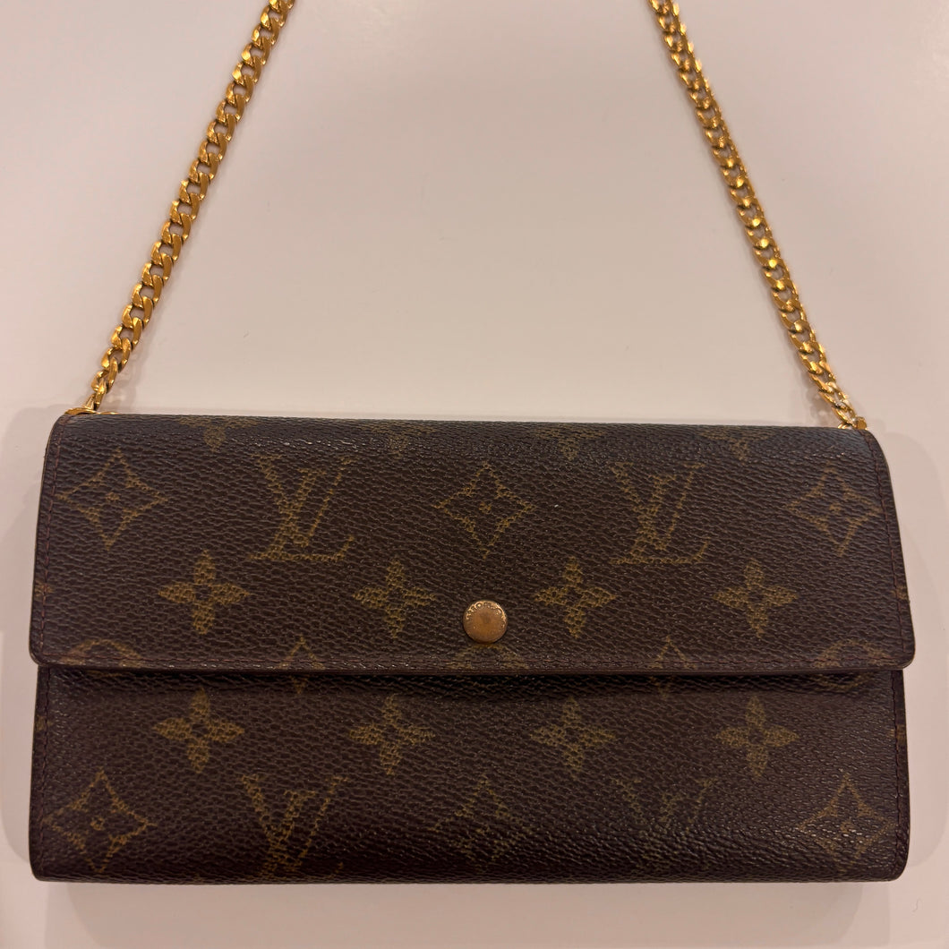 Authentic Louis Vuitton crossbody wallet