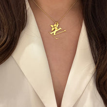 Load image into Gallery viewer, Authentic repurposed Louis Vuitton logo monogram necklace

