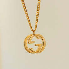 Load image into Gallery viewer, Authentic repurposed Gucci logo necklace
