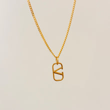 Load image into Gallery viewer, Authentic repurposed Valentino logo necklace
