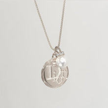 Load image into Gallery viewer, Authentic repurposed Dior necklace - silver
