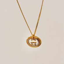 Load image into Gallery viewer, Authentic repurposed Gucci logo necklace
