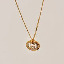 Load image into Gallery viewer, Authentic repurposed Gucci logo necklace
