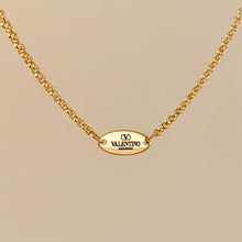Load image into Gallery viewer, Authentic repurposed Valentino mini necklace
