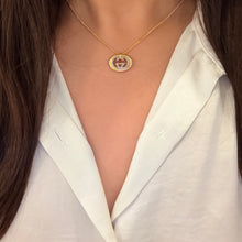 Load image into Gallery viewer, Authentic repurposed Gucci logo necklace
