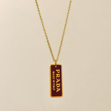Load image into Gallery viewer, Authentic repurposed Prada necklace
