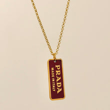 Load image into Gallery viewer, Authentic repurposed Prada necklace
