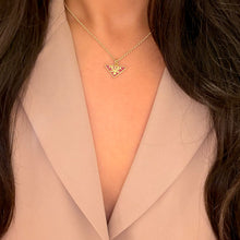 Load image into Gallery viewer, Authentic repurposed Prada logo necklace

