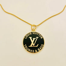 Load image into Gallery viewer, Authentic repurposed Louis Vuitton coin necklace
