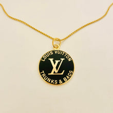 Load image into Gallery viewer, Authentic repurposed Louis Vuitton coin necklace
