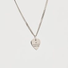 Load image into Gallery viewer, Authentic repurposed Gucci necklace silver
