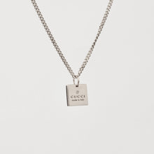 Load image into Gallery viewer, Authentic repurposed Gucci necklace silver
