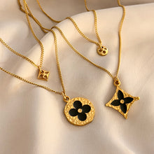 Load image into Gallery viewer, Authentic repurposed Louis Vuitton monogram set - two necklaces
