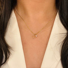 Load image into Gallery viewer, Authentic repurposed Louis Vuitton logo necklace - silver
