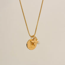 Load image into Gallery viewer, Authentic repurposed Louis Vuitton monogram charm necklace
