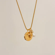Load image into Gallery viewer, Authentic repurposed Louis Vuitton monogram charm necklace
