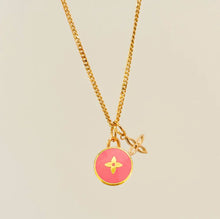 Load image into Gallery viewer, Authentic repurposed Louis Vuitton monogram necklace
