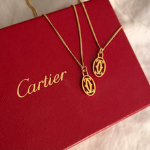 Load image into Gallery viewer, Authentic repurposed Cartier logo necklace
