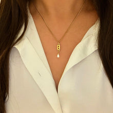 Load image into Gallery viewer, Authentic repurposed Dior logo CD necklace
