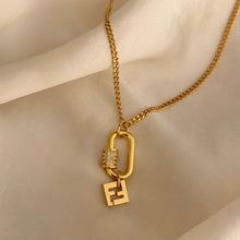 Load image into Gallery viewer, Authentic repurposed Fendi necklace
