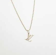 Load image into Gallery viewer, Louis Vuitton logo necklace - silver
