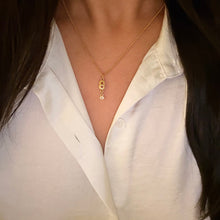 Load image into Gallery viewer, Authentic repurposed Dior logo CD necklace
