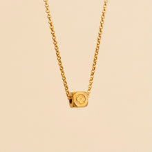 Load image into Gallery viewer, Authentic repurposed Louis Vuitton logo necklace - reversible 3 ways

